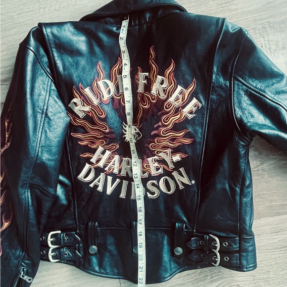 HARLEY-DAVIDSON Leather Jacket S/M - Picture 6 of 14